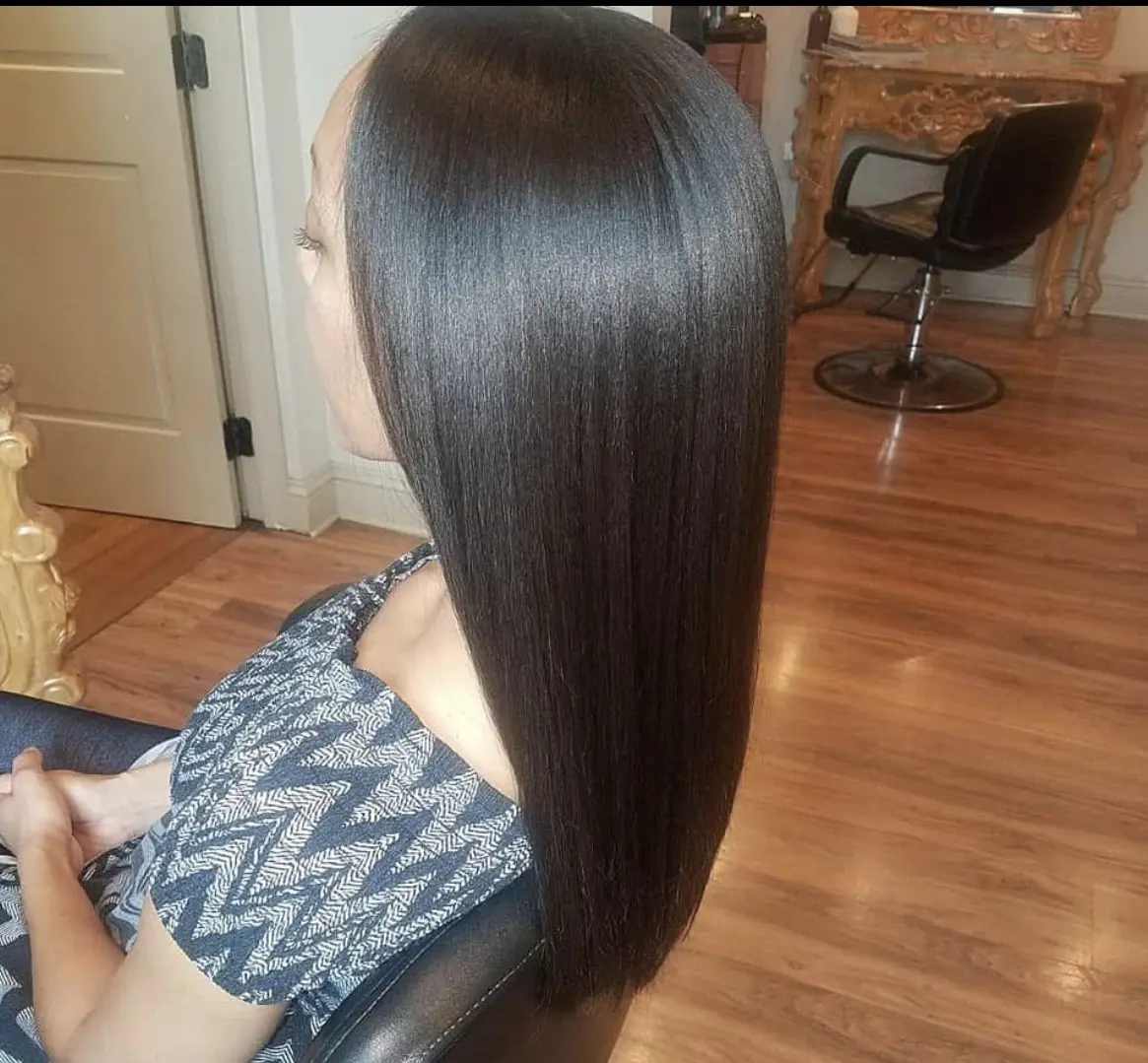 Japanese hair straightening after pic Japanese hair straightening after pic
